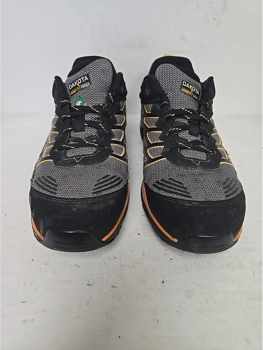DAKOTA Men's 3604 Aluminum Toe Steel Plate Quad Lite Work Shoes Grey Size 9M